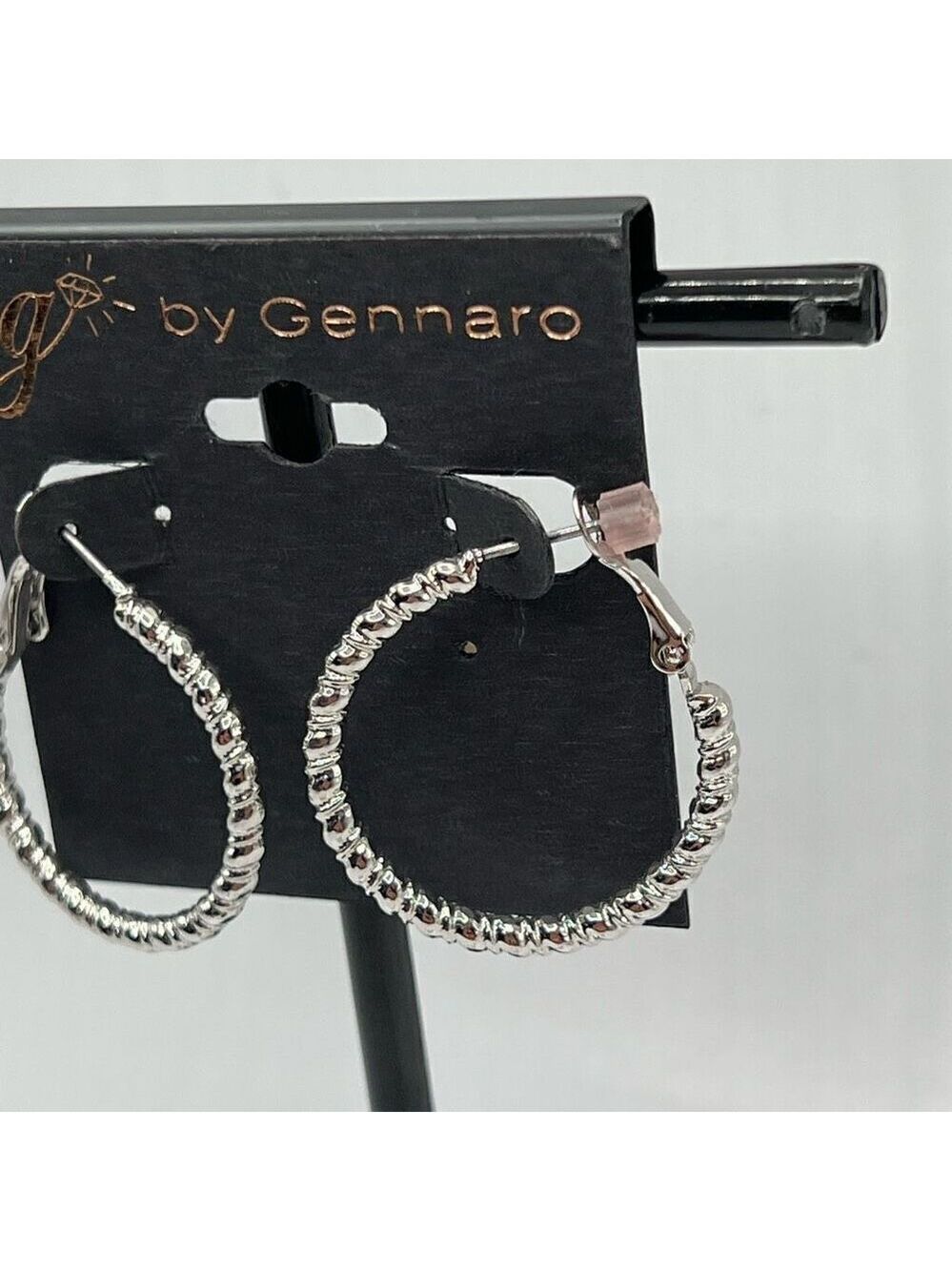 G by Gennaro Earrings Silver Hoops